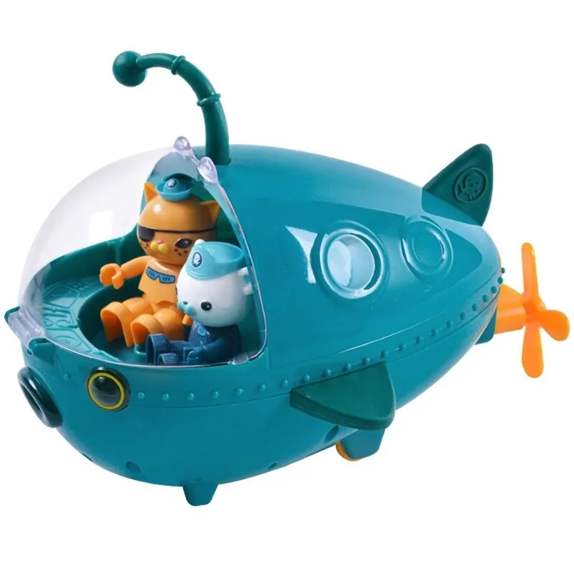 Octonauts Sottomarino Giocattolo Lanterna Pesce Barca Figura Modello Bambola Regalo di Compleanno per Bambini 210830