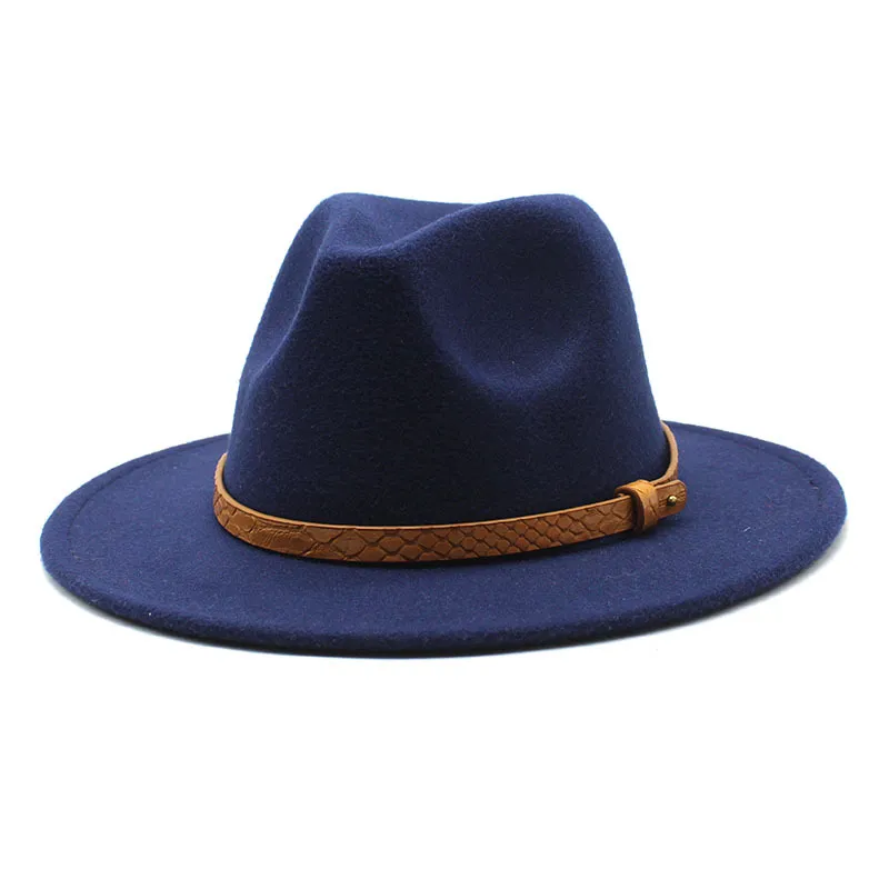 Fedora Donna Uomo Cappello Fedora per donna Uomo Cappelli in feltro Donna Ragazze Berretto a tesa larga Donna Uomo Jazz Cappelli Panama Autunno Inverno Commercio all'ingrosso 26 colori 2021 NUOVO