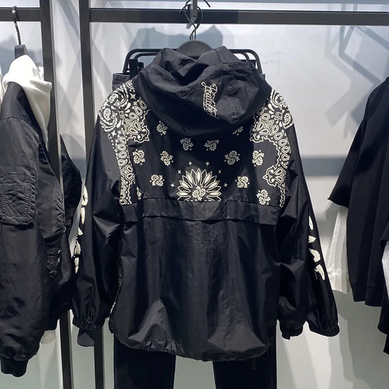 純正お買い得 ジャケットpブランド21春と秋の風プリントインプルオーバーパーカーのトレンド緩いカジュアル 商品情報 Taragratto Ca