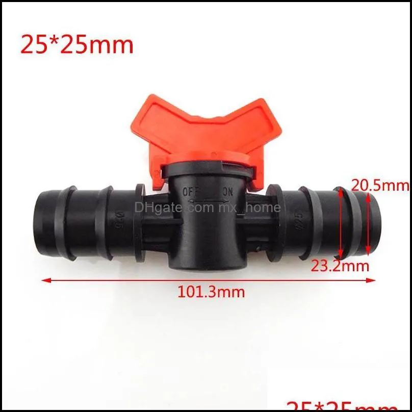 1pcs 1/2 3/4 Garden Watering Hose Tap DN15 DN20 Irrigation Water Valve 16mm 20mm 25mm PE Waterstop Connector Cranes Equipments