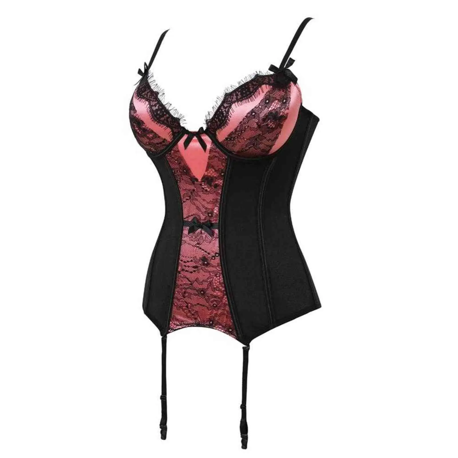 NXY sexy set Vrouw Corset Sexy Gothic Korsetten Lace Overlay Top Lingerie Bustier Burlesque Vintage Stijl Mode Korsett 1130