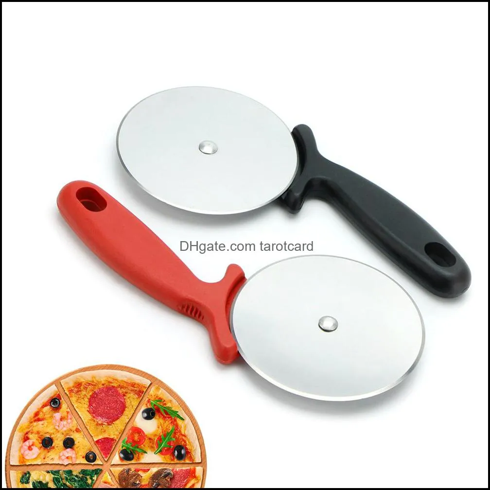 Stainless Steel Pastry Cutter Pizza baking Slicer Pizza Cutters Knife Cookie Cake Roller Wheel Scissor Kitchen Tool Bakeware