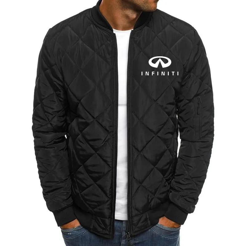 Men's Jackets Winter Fleece Thicken Warm Coats Pullover Infiniti Car Cotton Wool High Quality Clothes Mens Zipper Jacket