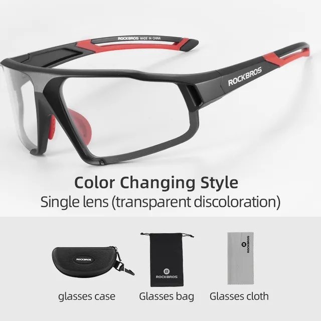ROCKBROS Women Men Outdoor Sport Hiking Sunglasses Photochromic Eyewear Inner Frame Bicycle Glasses Cycling Eye Accessories