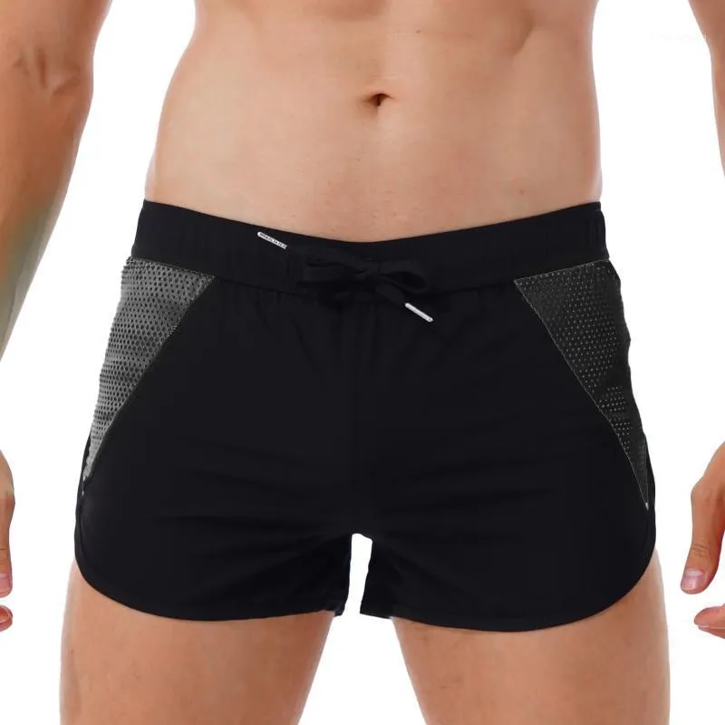 Underpants Men Underwear Sport Short Pants Contrast Color Breathable
