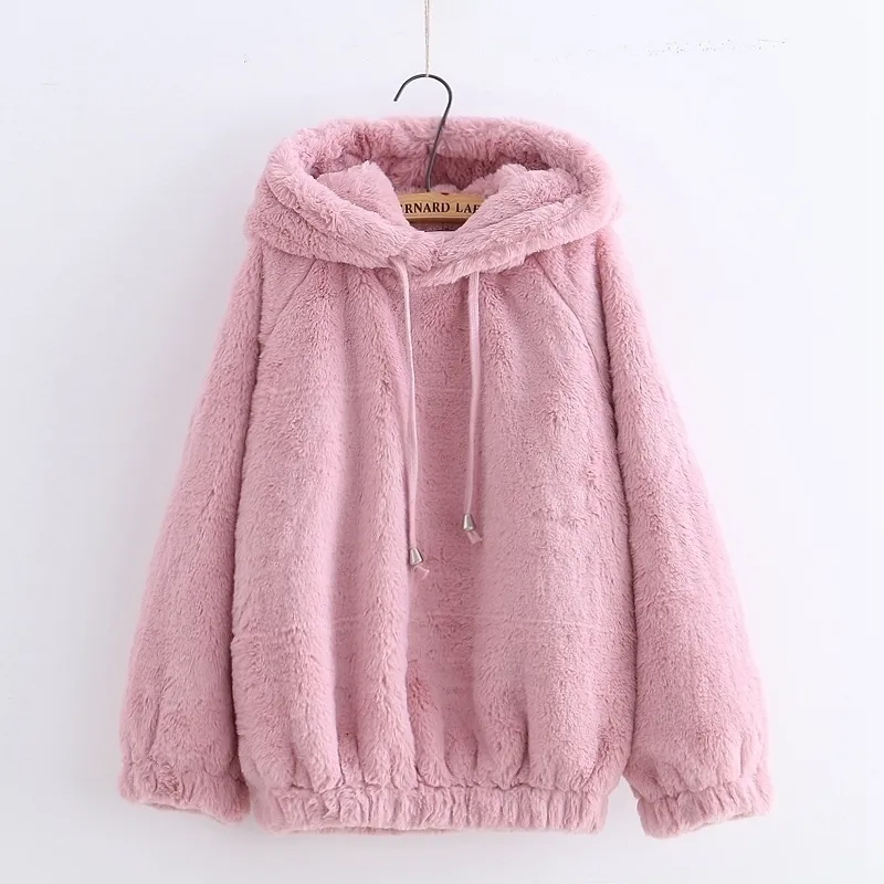 Pink fluffy sweatshirt deals
