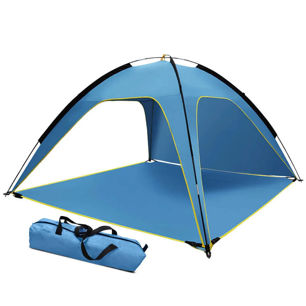 Strand Tält Sun Shelter Solskade Canopy Uppgraderad UV-resistent Awing Tält för Utomhus Skugga Camping Sportsresor Fiske Backyard Y0706