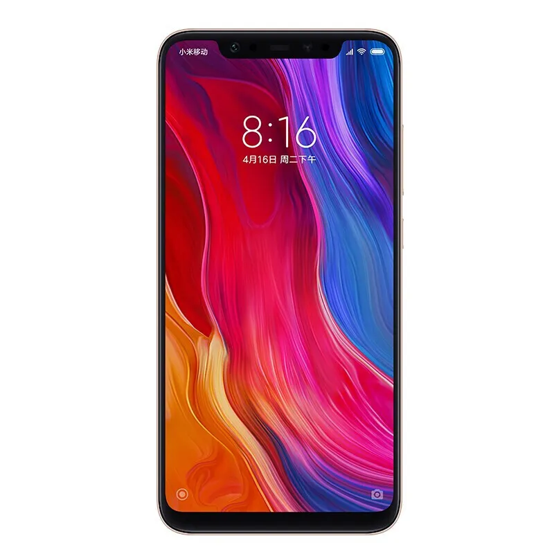美品★Xiaomi Mi8 6GB 64GB グローバル版 Xiaomi Mi8 グローバル版 6GB RAM 64GB 有機EL 顔認証