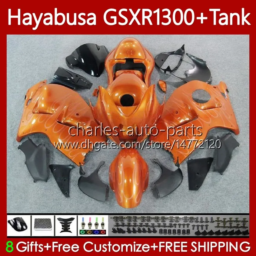 Carrozzeria per Suzuki Hayabusa GSXR-1300 GSXR 1300 CC GSX-R1300 1996 2007 Bodys 74No.327 GSXR1300 Light Orange 1300CC 96 97 98 99 00 01 GSX R1300 02 03 04 05 06 07 Fairing