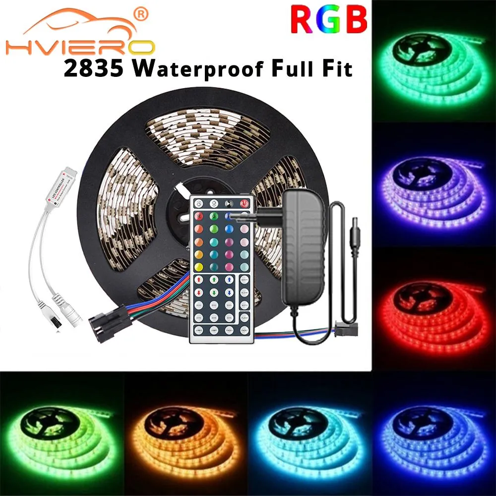 WIFI RGB LED Strip Tape SMD 2835 5/10M DC 12V Waterproof Lamp Diode Ribbon Flexible For Home Christmas Decorative Lights