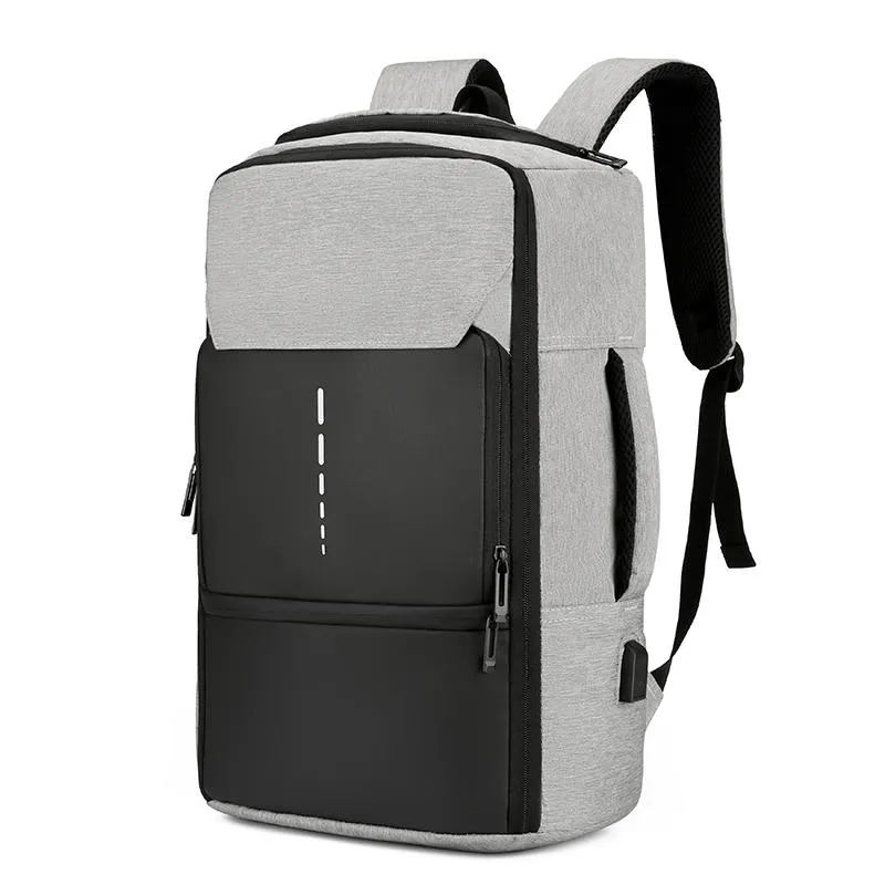 Backpack Business Travel Office Работа Водонепроницаемая 15,6 дюйма Ноутбук Многофункциональный Портативный Студенческий Сумка с USB Зарядки