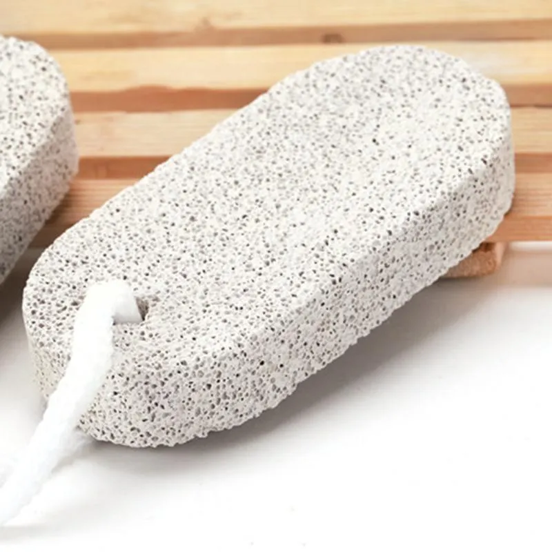 Double Sided Foots Grinding Stone Cleaning Brush Foot Skin Care Clean Tool Natural Pumice Stones Pedicure Exfoliate Tools