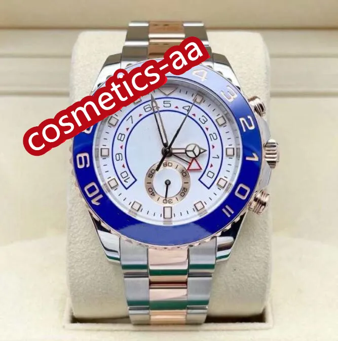 AAAF Mens Relógios 116680 116681 44mm Dial Branco Tom Tone Calendário Mecânica Impermeável 2813 Movimento