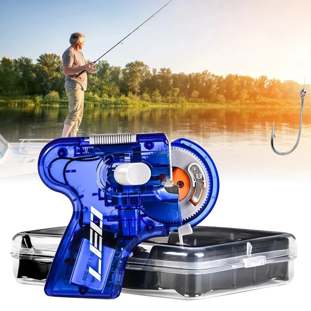 Leo Elektrische Apparaat Automatische Vissen Knoop Proberen Tool Multifunctionele Haak Naald Knotter FishingCessories Fishingline Winder