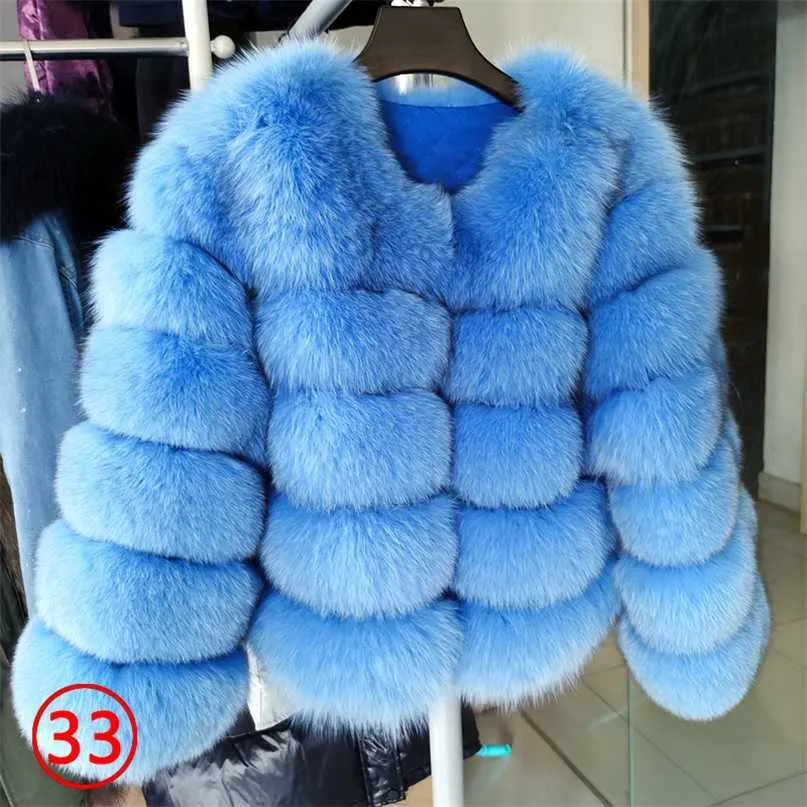 Manteau d'hiver femmes vraie fourrure 100% gilet naturel épais chaud régulier veste en cuir véritable 211220