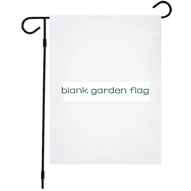 30 * 45 cm Sublimazione Blank Garden Flag Poliestere Pongee 12 * 18 pollici Decor Bandiere Festival fai da te Famiglia Hanging Garden Flag Decor LLA503