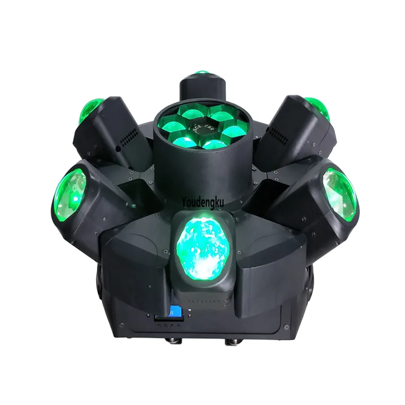 8 шт. Шесть головки 40W светодиодный DMX Beam Mool Moving Head Lights 6x15w Lire 4in1 RGBW светодиодные движущиеся головки