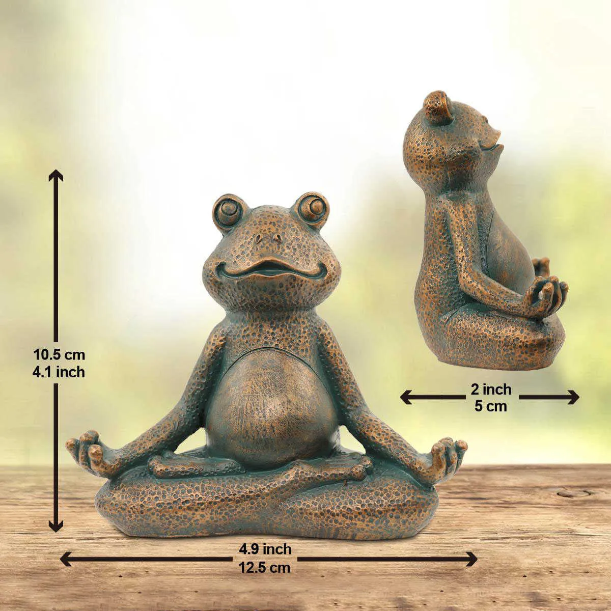 Statue De Jardin De Grenouille Miniature, Figurine Créative De