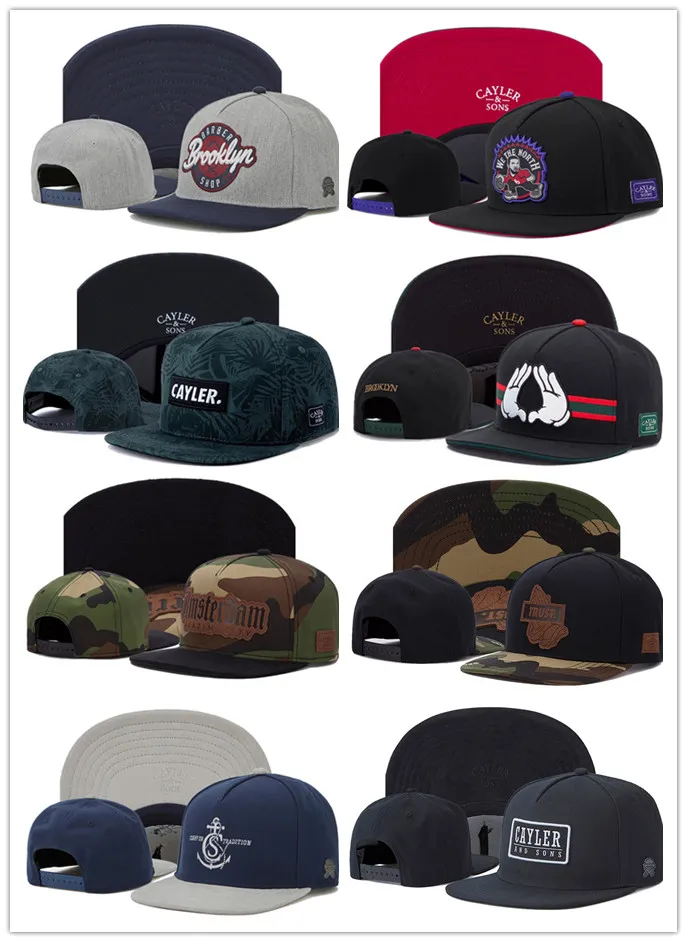 Good Quality 2021 Cayler & Sons Snapback hats Embroidery Brand Flat Brim Baseball Caps Hip Hop Cap and Hat For Men Woman HHH