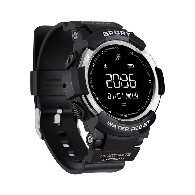 Smart Watch IP68 Vattentät Bluetooth 4.0 Dynamisk hjärtfrekvens Monitor Smart Klockor för Android Ios Smart Phone Watch Tracker