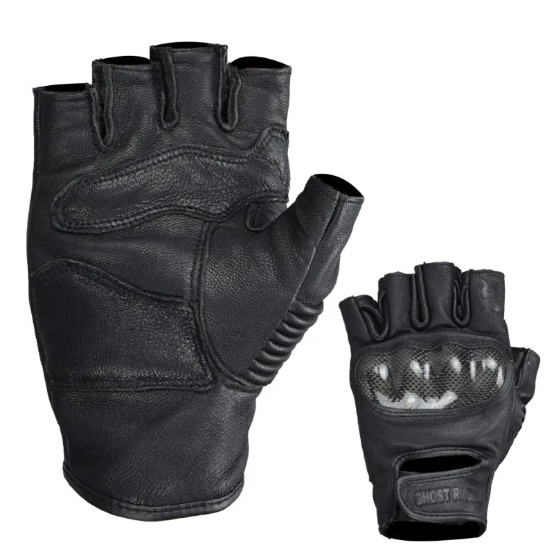 Sporthandschoenen retro motorfiets koolstofvezel racen off-road ademende halve vinger