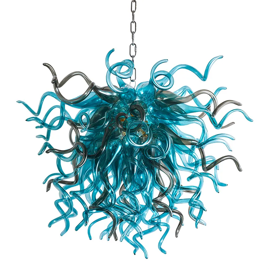Modern Lamps Home Decorative Chandeliers Lamp Indoor Decoration Led Light Source 32x28 inches Hand Blown Murano Glass Nordic Chandelier