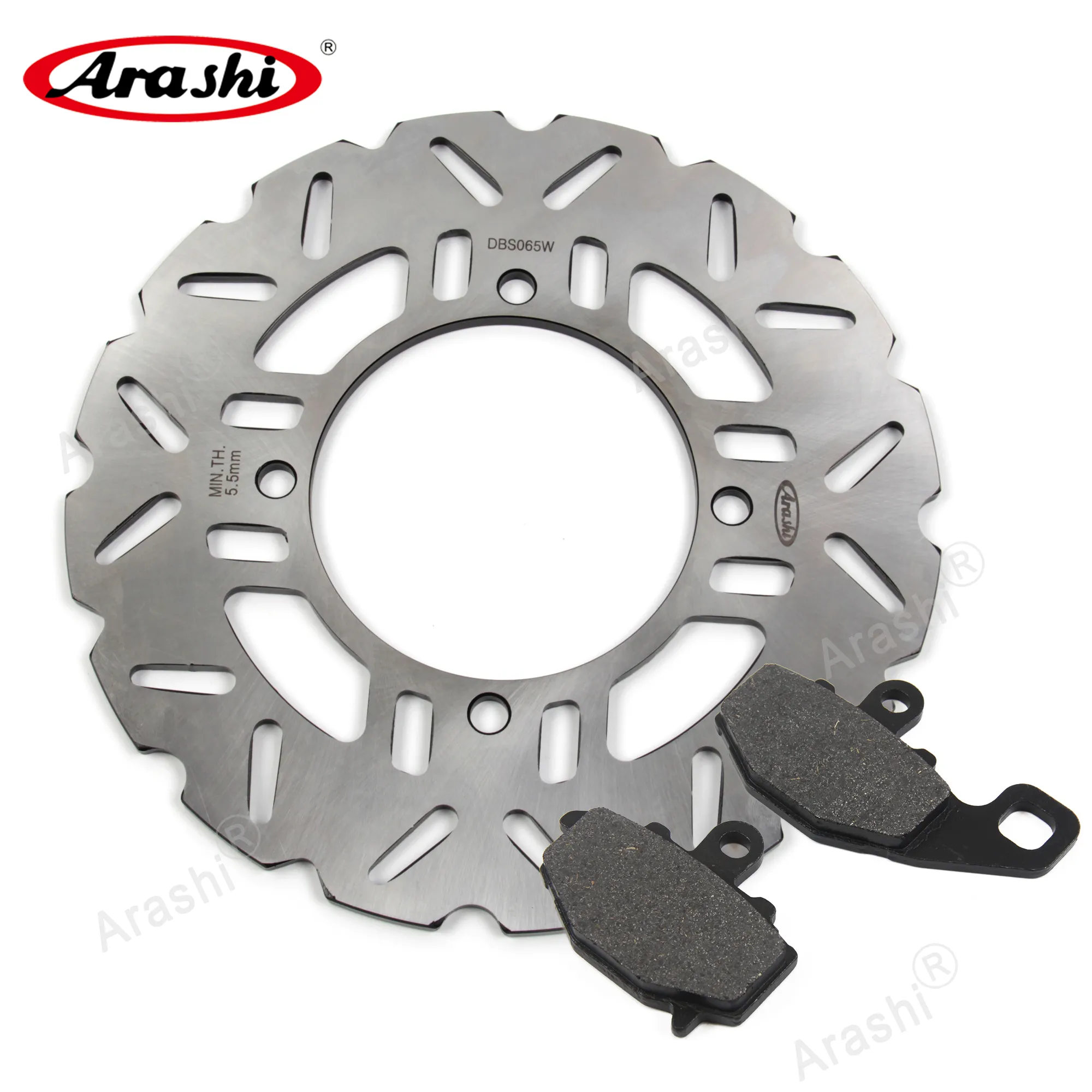 Arashi achterrem schijf Rotor en remblokken voor Kawasaki Z1000SX / Z1000SX ABS 2011 - 2015 2012 2013 2014 Motorfiets CNC Remschijf Aluminium