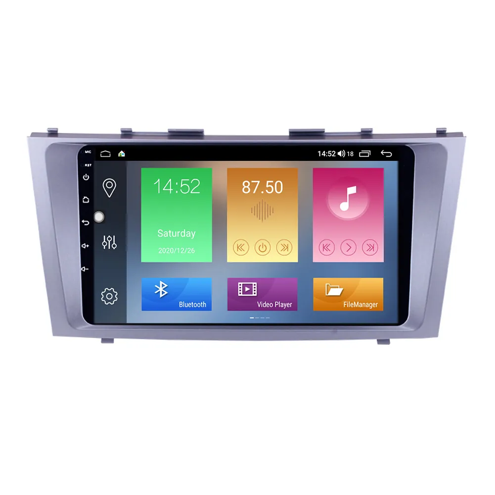 Carro DVD Player Estéreo para Toyota Camry 2007-2011 com música WiFi 3G espelho Link OBD2 DVR 9 polegadas Android 10 Aftermarket GPS