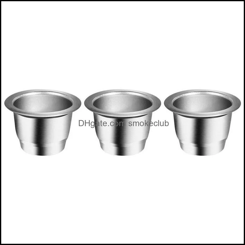 Coffee Filters Filter Set Office Accessories Draining Cup Home Stainless Steel Reusable Pots With Foil Lid Refillable Drinking