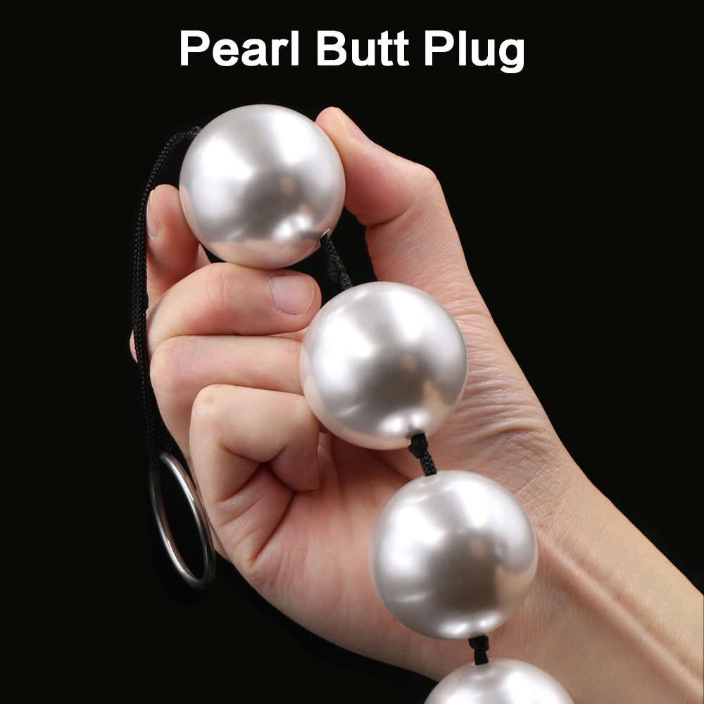 Lange Anale Kralen Butt Plug Rubberen Park Super Grote Parel Pluggen Seksspeeltjes Voor Vrouw Mannen Handheld Anus Masturbator Expander 5 Van 10,78 € DHgate