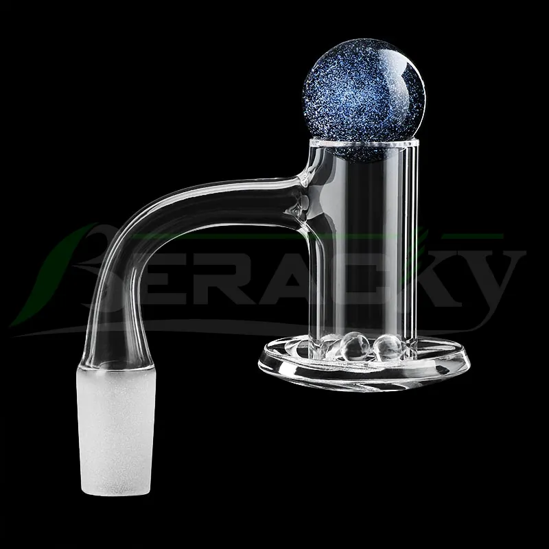 DHL !!! Beracky Bisveled Edge Full Souder Blender Fumer Quartz Banger avec 22mm Solid Balles Terp Perles Nails de 20mmod pour bangs de verre DAB