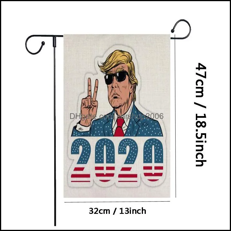 21 Styles Trump 2020 American Flag Keep America Great USA Flag Banner President Election Donald Trump Winner Garden Flags Decor DBC