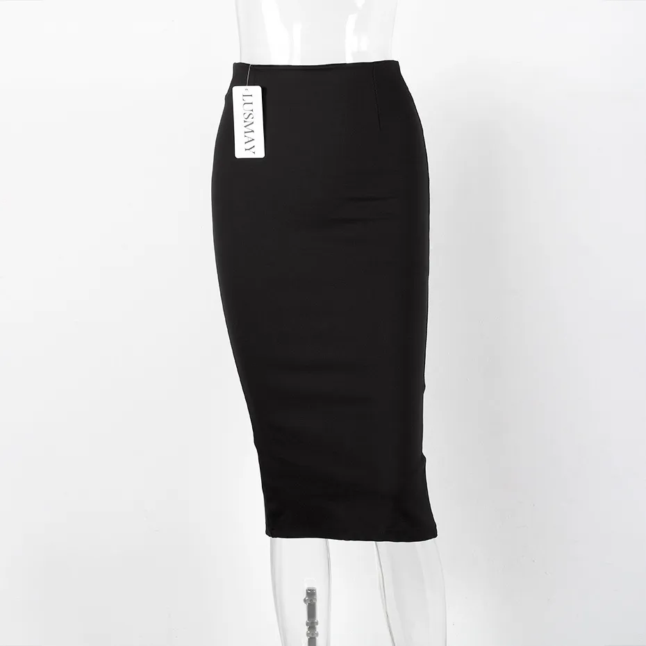 Jupe Crayon Noire Et Blanche En élasthanne - Taille XXL/42 - Occasion Très Bon état