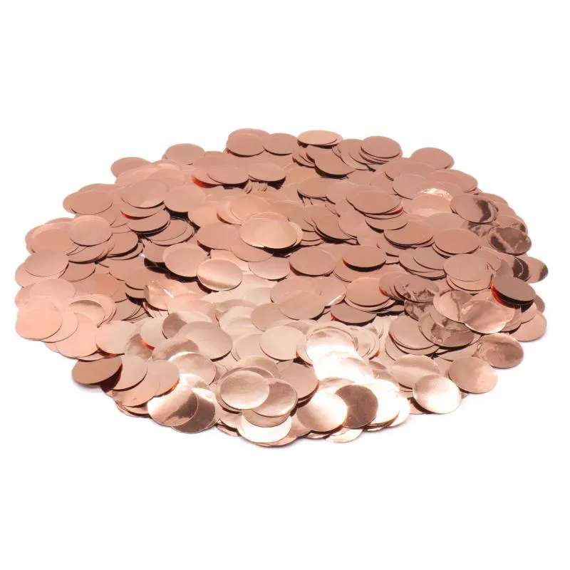 Party Decoratie 1,5 cm 20g Rose Gold Ronde Plastic Confetti Ballontafel Huwelijk Verjaardag Baby Shower Gunsten Gunsten