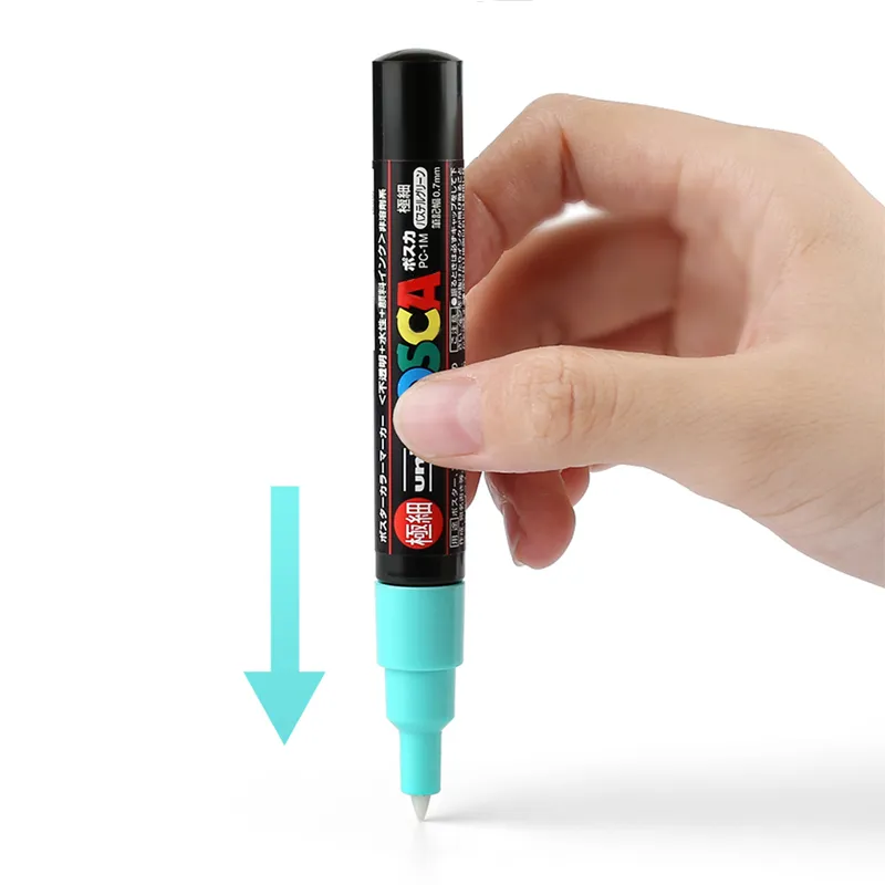 Uni Posca Paint Marker PC-1M Extra-Fine Bullet Tip Black