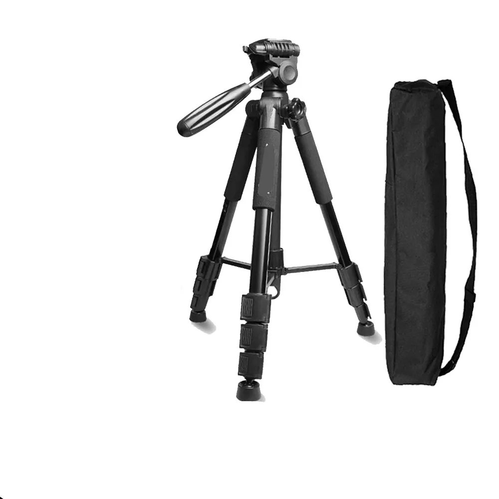 Multi-function Travel Camera Tripod 56"/143cm Adjustable Laser Level with 3-Way Swivel Pan Head Bubble