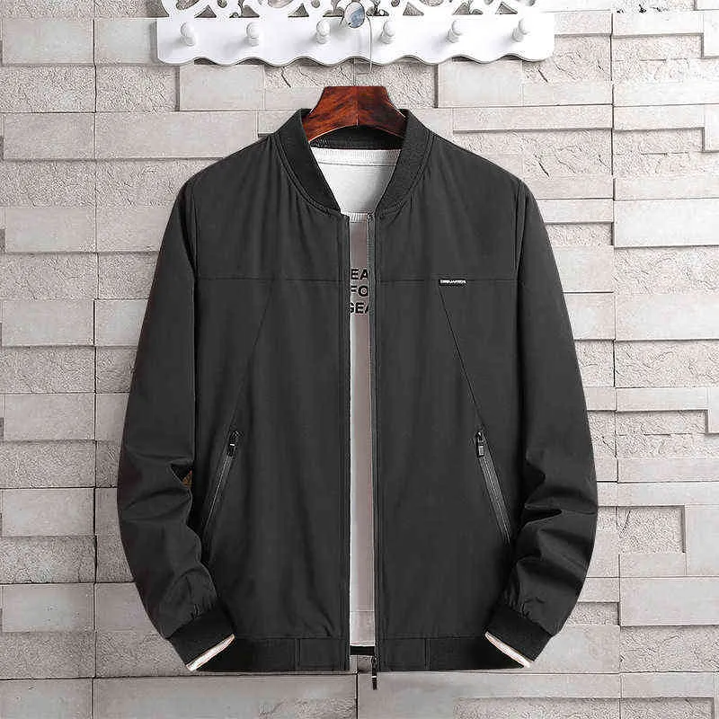 Bomber Jacket Men Plus Size 5XL 6XL 7XL 8XL Windbreaker Jaket