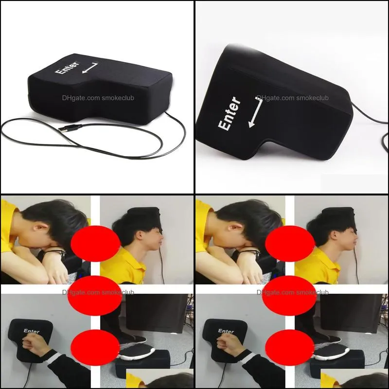 Pillow Hand Pillows USB Big Enter Key Computer Large Desktop Vent Lightweight Office Accessories