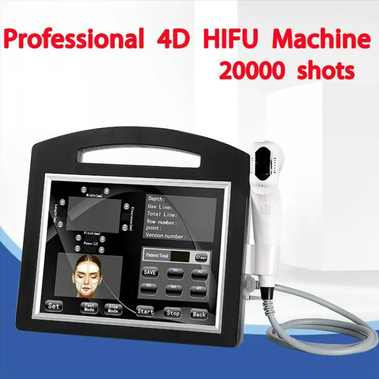 Machine portative de retrait de ride de 4D Hifu 12 lignes pour l'appareil ferme de station thermale de beauté d'ultrason focalisé de haute intensité de serrage de peau ferme de lifting