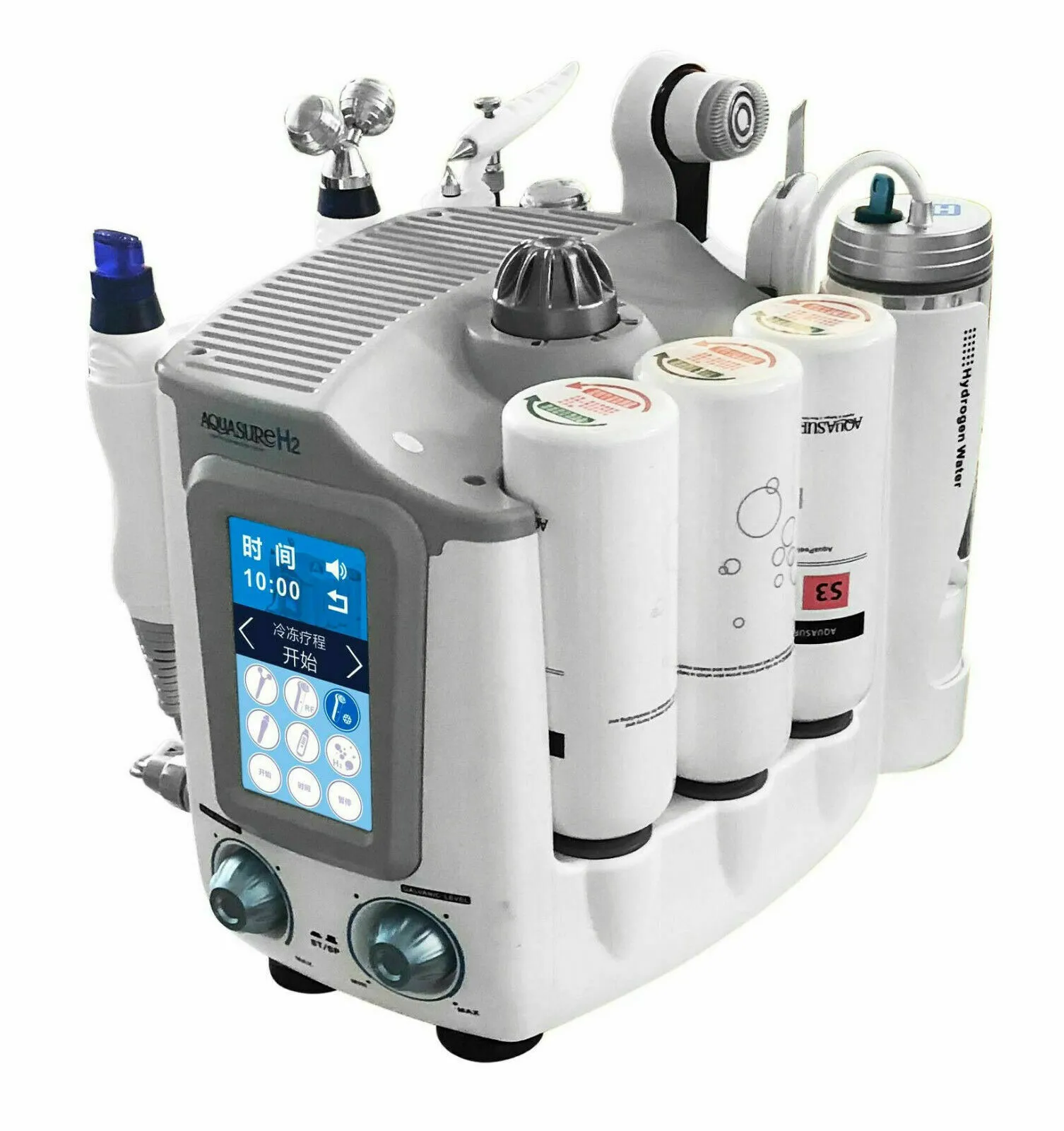 6 in 1 Aquasure H2 O2 Hydra Dermabrasion Facial Machine RF BIO Lifting Massage Water Peeling Face Care Deep Cleansing Spa