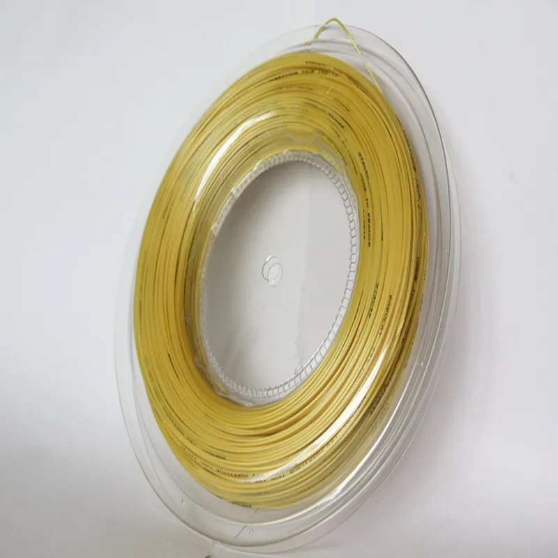 Marka Hurrican Tour Quality Tenis String, 1,30mm Gauge 200m Gold Yellow Color