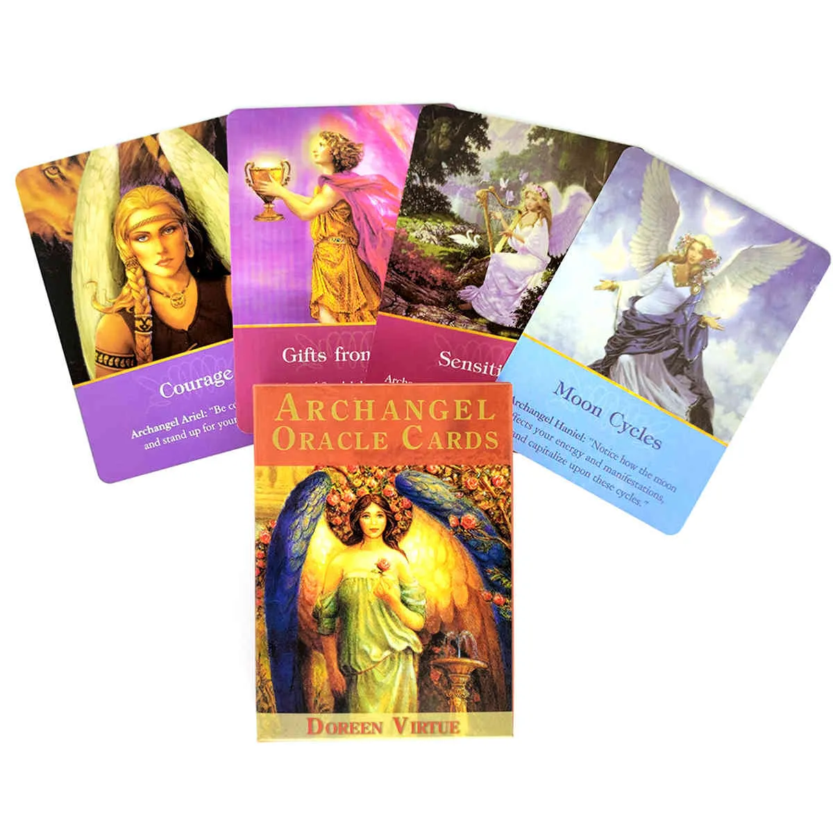 Archangel Oracle Card Tarot بطاقات و PDF إرشادات العرافة سطح الترفيه الأطراف مجلس لعبة دعم انخفاض الشحن 45 قطعة