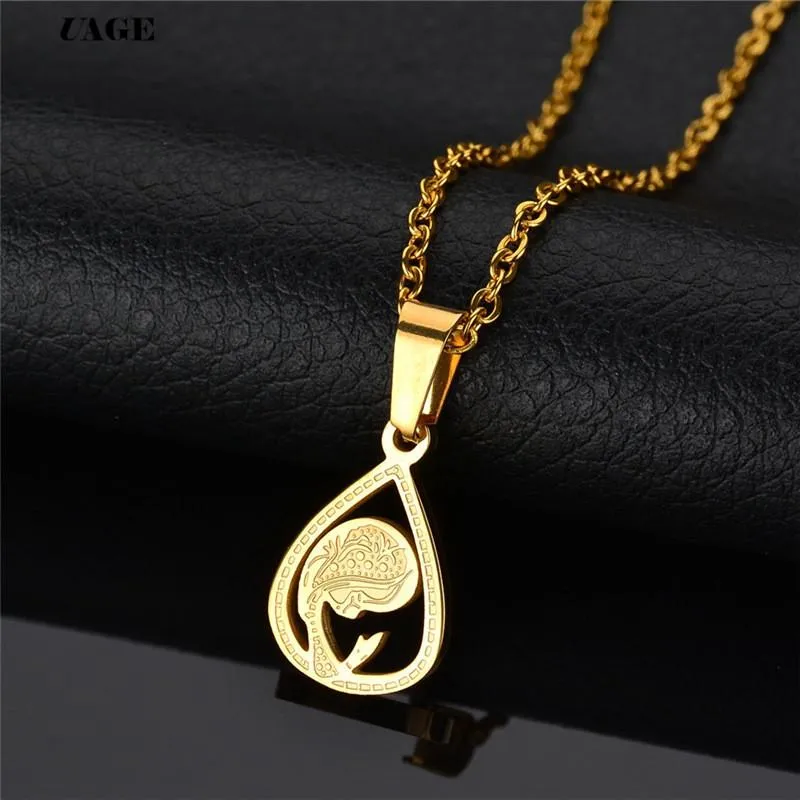 Pendentif Colliers Uage Boho Simple Charms Collier ras du cou Femmes Vierge Marie Ange Rune Coin Mode Déclaration Bijoux Femme