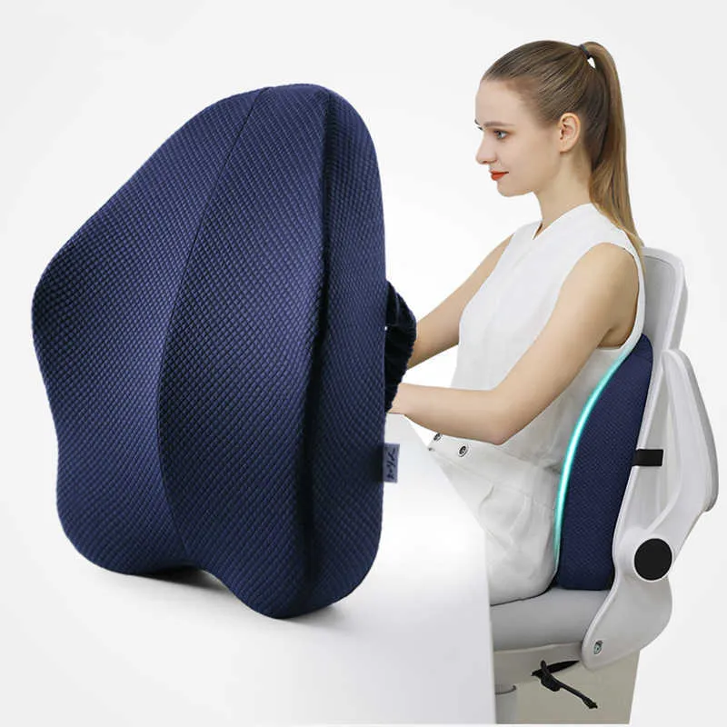 Inflatable Lumbar Support Massage Pillows - for Back Pain Relief