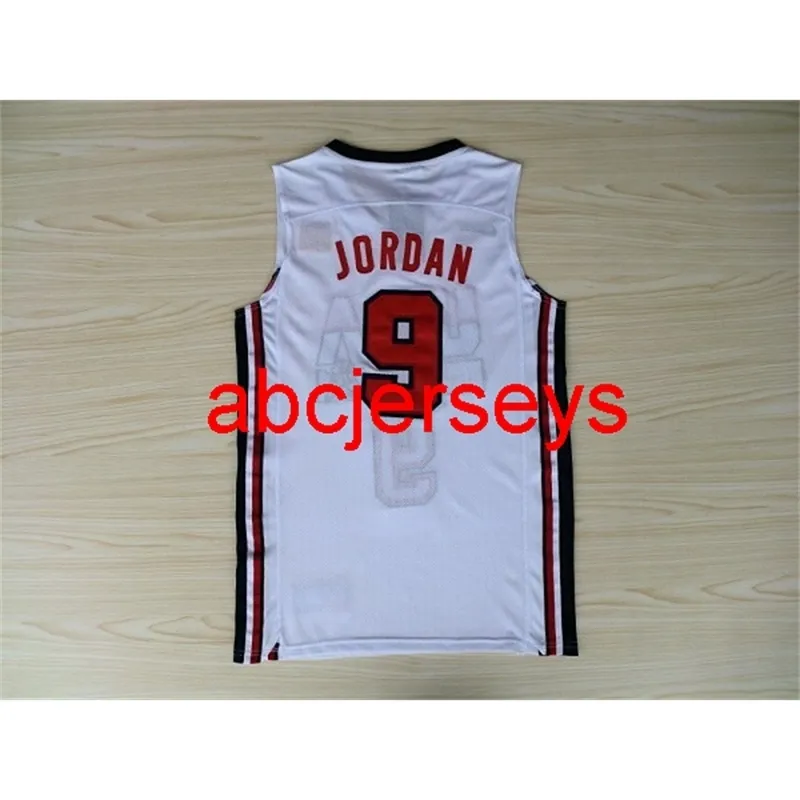 Vintage Basketball Jersey #9 Michael 1992 Dream Team Retro Stitched  College Jersey S-XXL Throwback Style