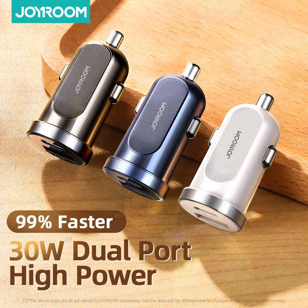 Joyroom 30w QC 3.0 PD Szybkie ładowanie Adapter ładowarki samochodowej USB C Adapter do iPhone 12 11 Pro Max 7 8 XR XS Plus Xiaomi Huawei