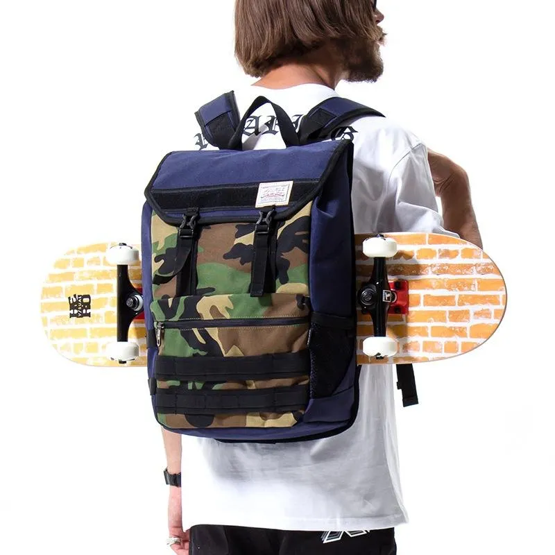 Rugzak skateboard top