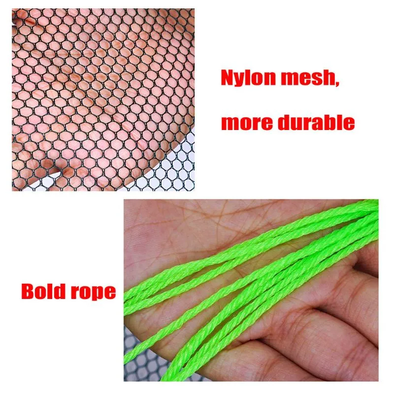 Large Foldable Net Bottom Feeder Fishing Net With Durable Nylon