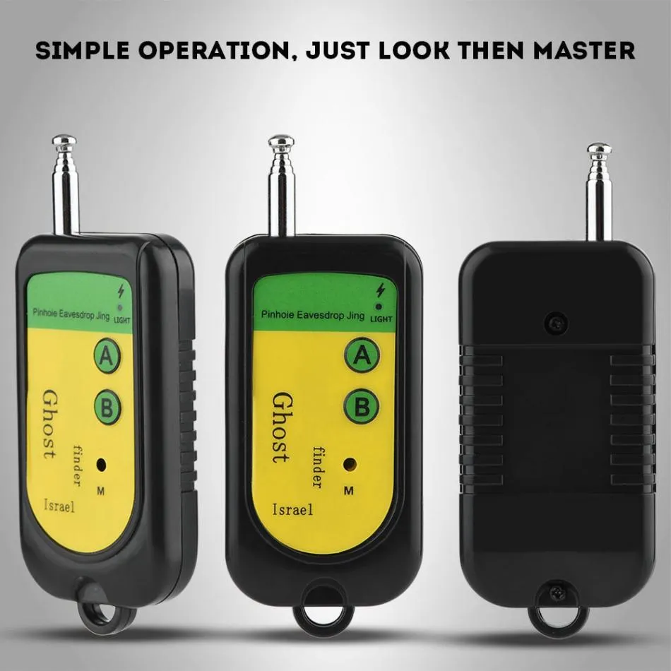 Ghost Signal Bug RF Activité Trackers Détecteur Finder Scanner Moniteur Checker Sténopé Caméra de Surveillance GSM Dispositif Sans Fil Noir Blanc