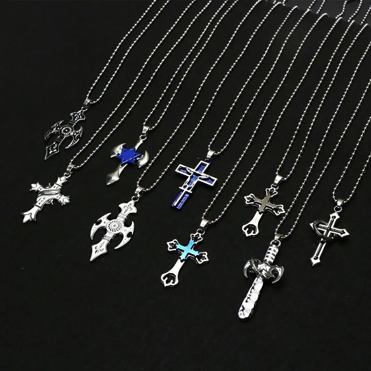Collares Góticos Cruz Invertida Plata - Colección Nueva 2026